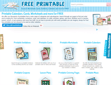 Tablet Screenshot of freeprintableonline.com